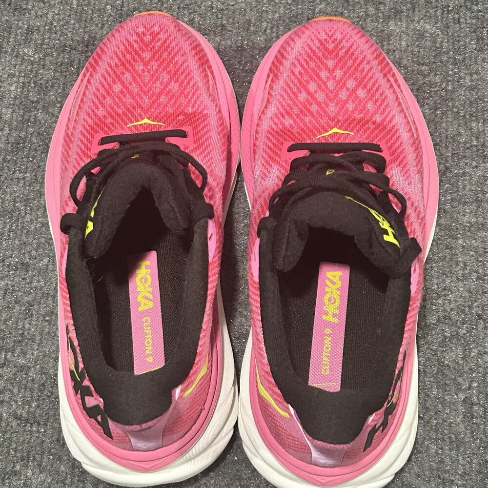 Hoka Clifton 9 Pink Women Size 6B Running Shoes Sneaker Athletic Cross Training - Picture 4 of 8
